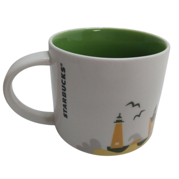 Starbucks "You Are Here" Wisconsin Mug 14 Oz White & Green Collectible Cup - Picture 2 of 5